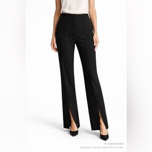 Ted Baker JOULES Black Split Front Trouser Size 1 US 2–4 Tall 34.5”